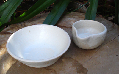 白釉カップ＆鉢